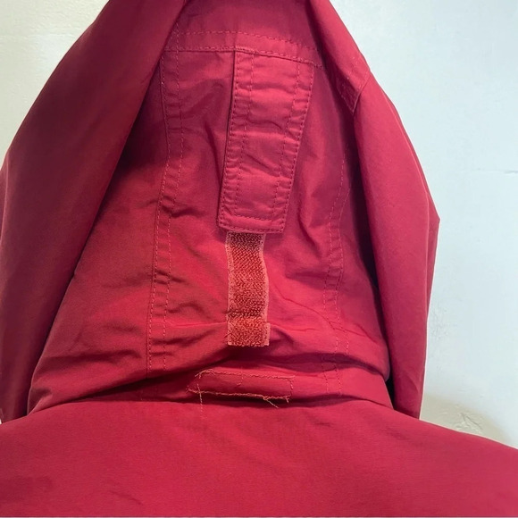 L.L. Bean women’s rain jacket shell lightweight two toned red - Picture 7 of 12